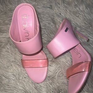 Pink Calvin Klein heels